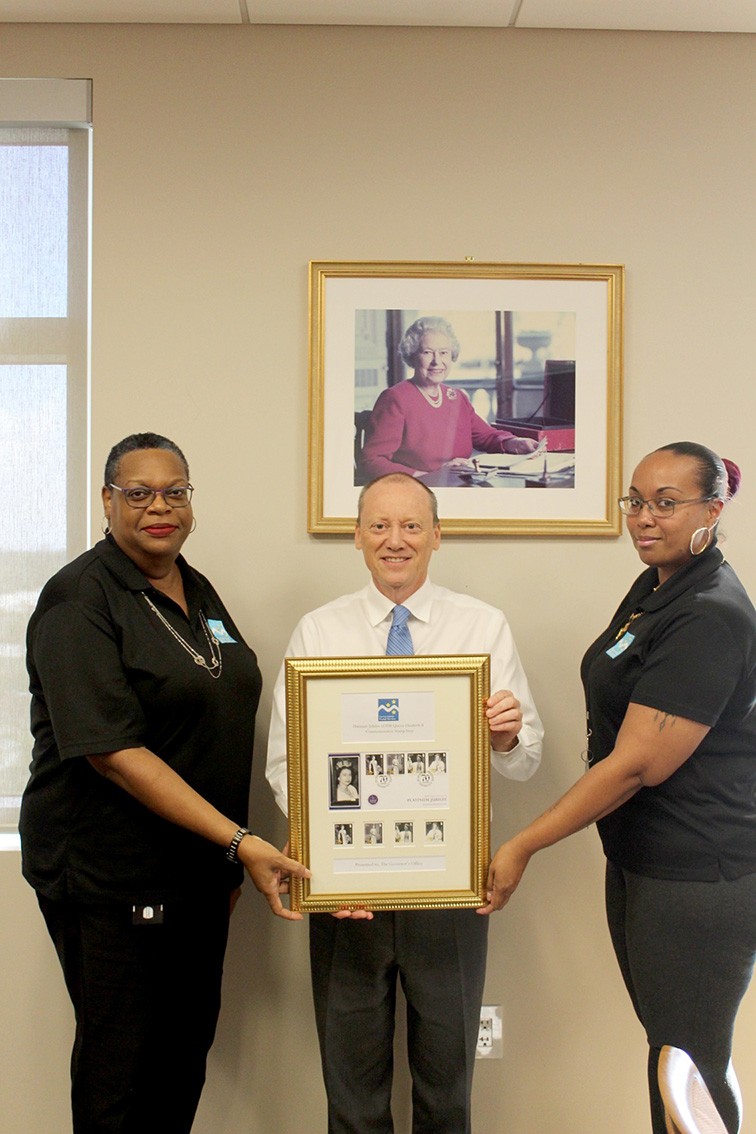 Queen’s Platinum Jubilee Stamp Issue presented to HE the Governor