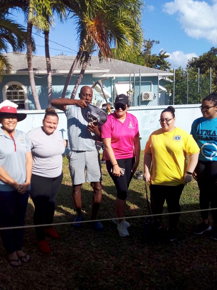 Speaker plants trees at Halfway House
