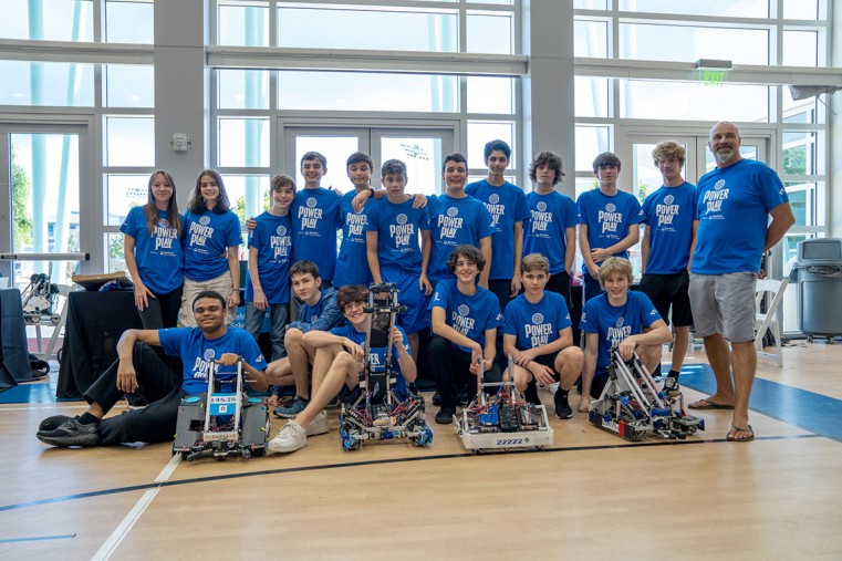 Winning team from Cayman International School