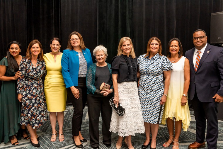 100WF was joined by HRH The Countess of Wessex (centre) and special guests. 100WF was joined by HRH The Countess of Wessex (centre) and special guests.