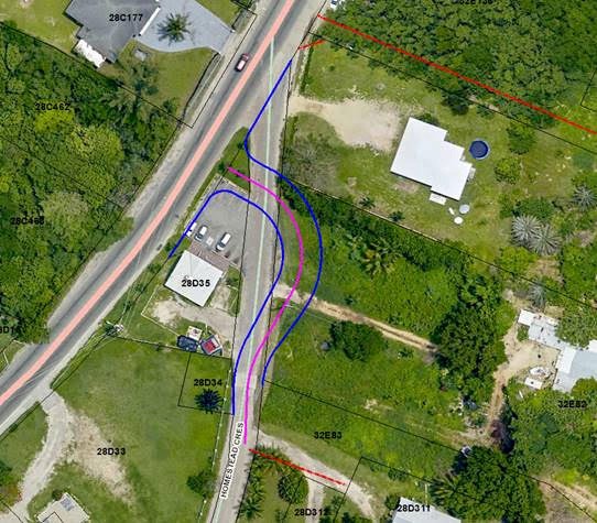 CHANGES TO HOMESTEAD CRESCENT-SHAMROCK ROAD INTERSECTION