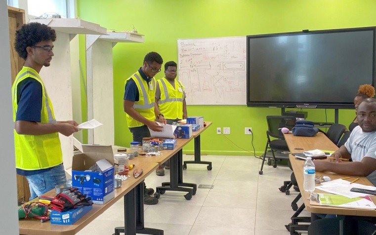 Particpants showcased their electrical skills
