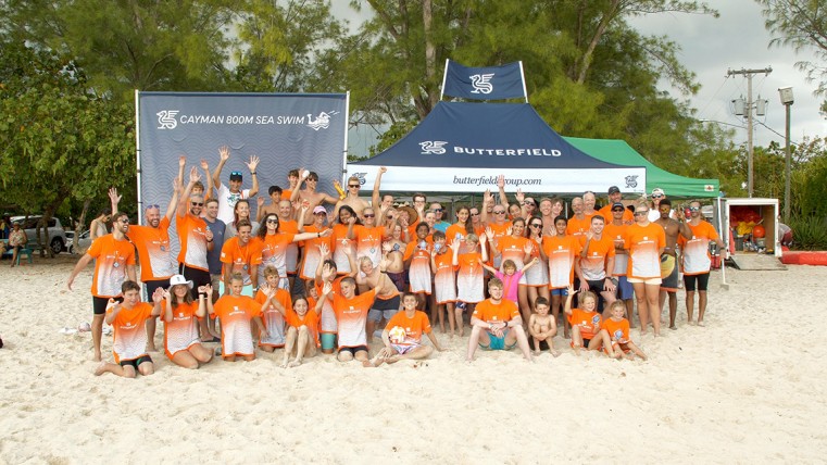 More than 140 athletes registered for the Butterfield 800-metres Sea Swim 27 May at Governor’s Beach.
