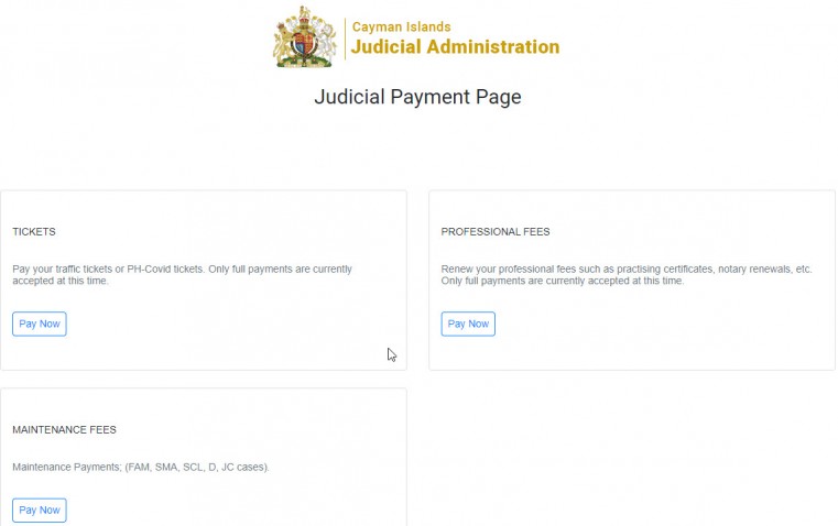 Pay Online for Court Matters