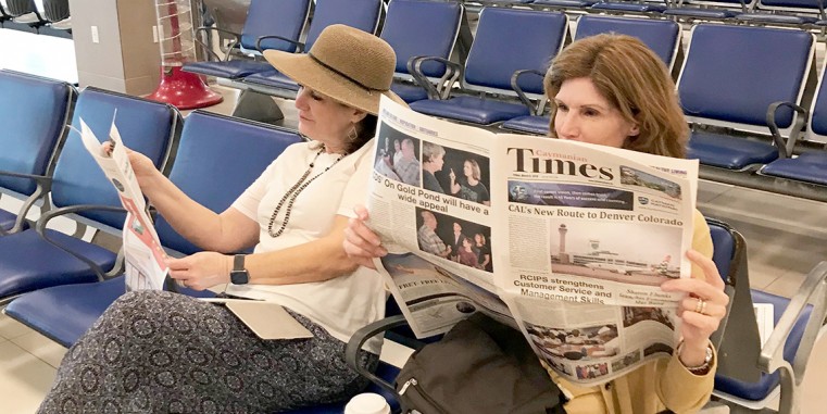 Get your news before you fly