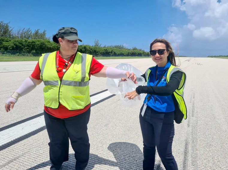 Cayman Airways Ltd. agents volunteering for the FOD Walkabout