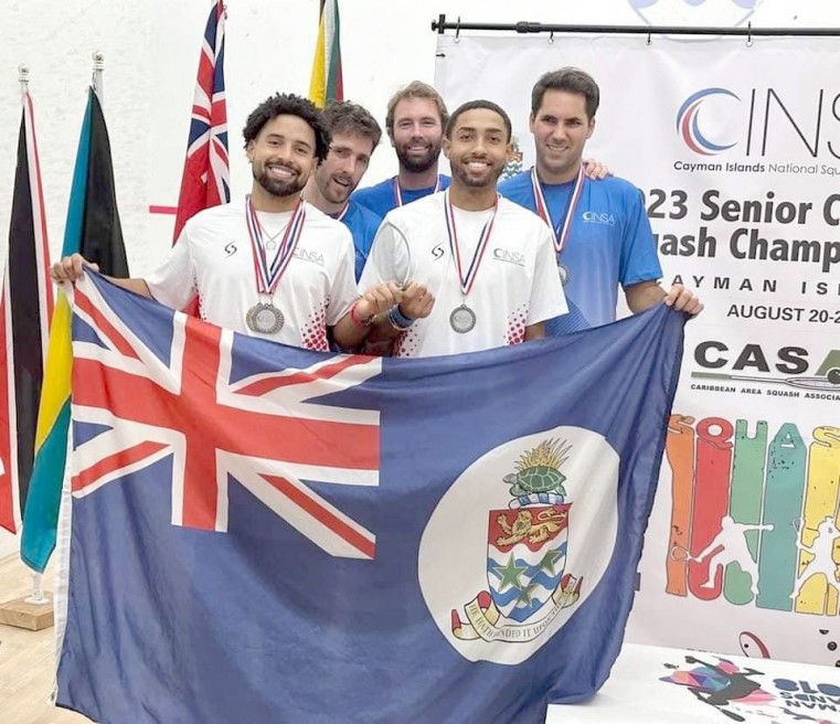 Cayman’s men’s team took silver