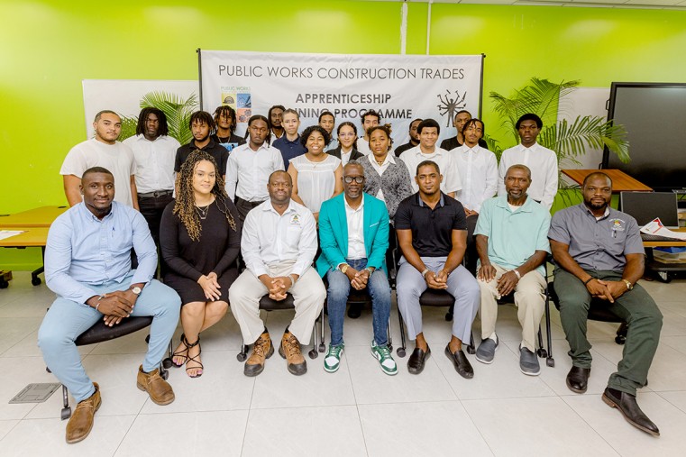 New Students joined by Director Troy Whorms, Dr. Ande Francis, Ms. Tanisha James and dedicated faculty members