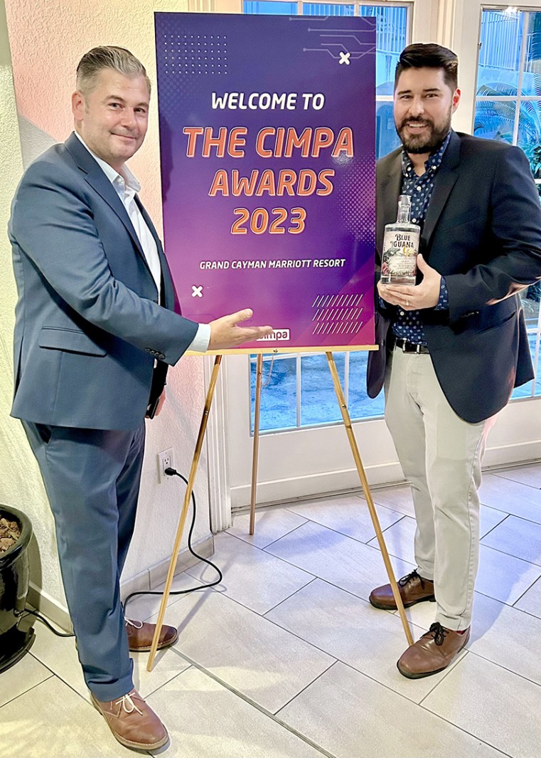 Grand Cayman Distillery’s Blue Iguana Gin Named “Brand of the Year” at CIMPA Awards