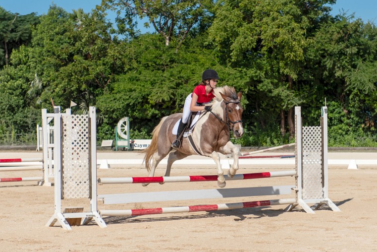 Sierra Martin Riding Jolly Rancher in the 70cm