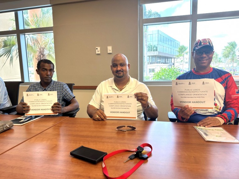 Public Lands Inspectorate Conducts Orientation and Training Sessions for Seven Mile Beach Vendors