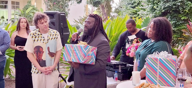 Frank E. Flowers Honoured at ‘One Love’ Premiere