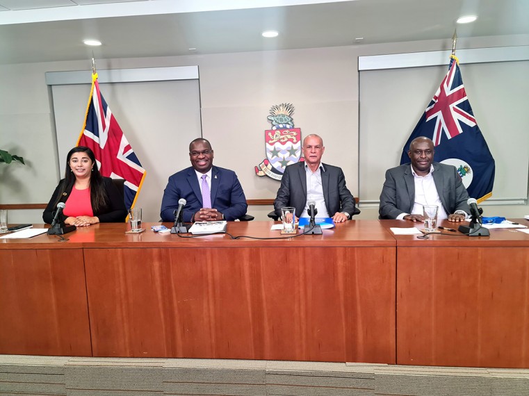 L-R Maureen Nabi,  Wesley Howell,  Lemuel Hurlston, Adolphus Laidlow