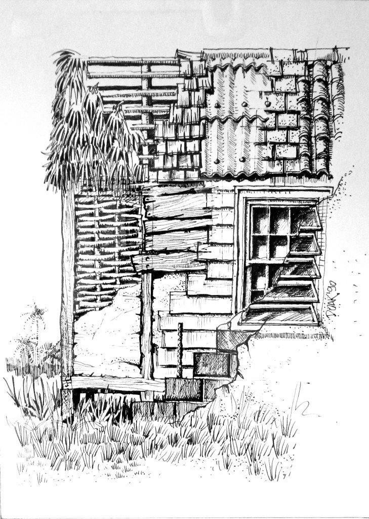John Doak Evolutionary Patterns-The Cayman House, 1990 From the Collection of the Cayman Islands Museum