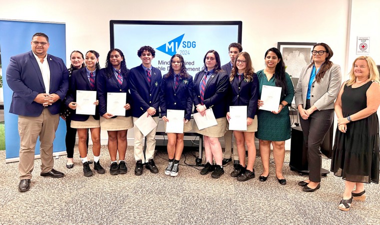 Infrastructure Minister wowed by students’ technology focus on addressing community issues