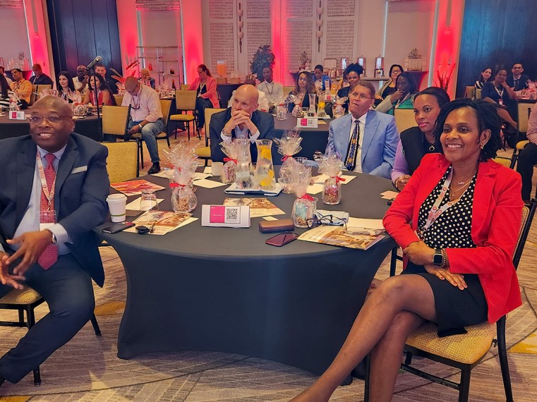 CIBC representatives along with Keynote Speaker Sarah Kunst and Guest Speaker, Mr. Robert C. Bodden (‘Bobbi’).