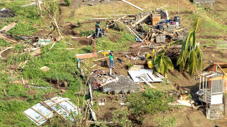 Grenada’s agricultural lands were battered