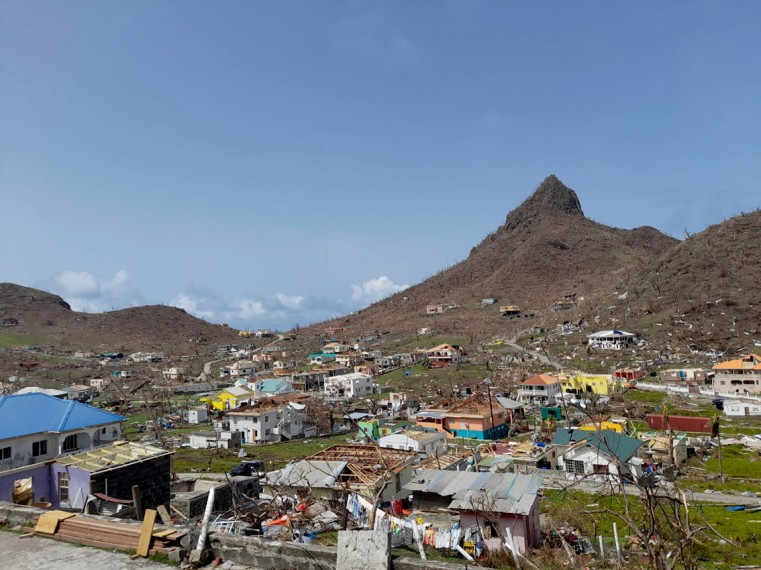 This image shows the scale of damage on Union Island.