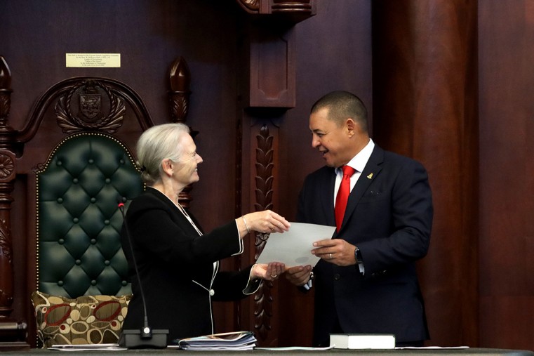 MP Joey Hew and Governor Jane Owen