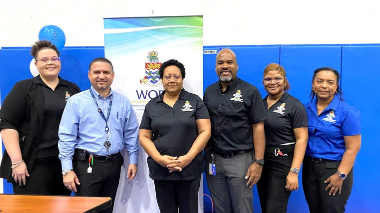 The WORC team: Allison Anglin, Programme Coordinator; Jeremy Scott, Director; Denise Myers, Programme Coordinator; Reinaldo Fletcher, Manager of Labour Market Demand; Shantannia Bryan, Assistant Emplo