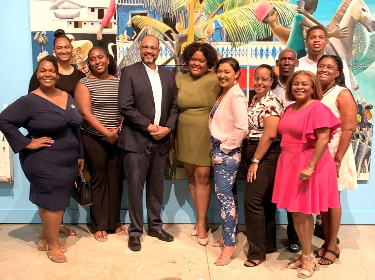 CYA Induction Ceremony  - CYA Dean Vanessa Burke and Guests - Cayman Collection Centre