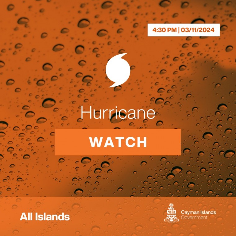 Cayman placed under Hurricane Watch