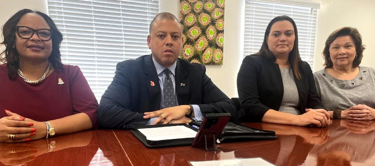 (l-r) MP Sabrinea Turner, MP Andre Ebanks, MP Katherine Ebanks -Wilks, MP Heather Bodden