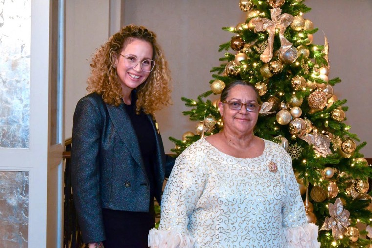 UK Representative Dr. Tasha Ebanks-Garcia and Premier O’Connor-Connolly head to Buckingham Palace for a Diplomatic Reception hosted by His Majesty King Charless III today 19 November 2024.