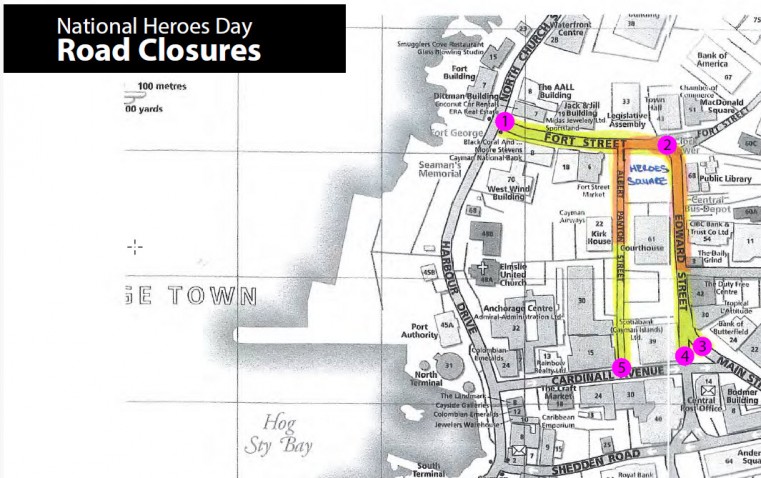 Road Closures for National Heroes Day Celebrations, 24-27 January