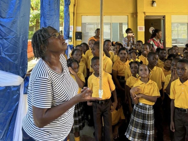 Students at the Ebenezer Thomas Primary School are among those benefitting rom safer and more resilient schools