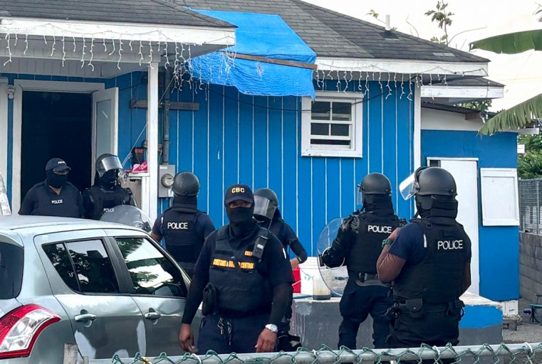 Officers at residence
