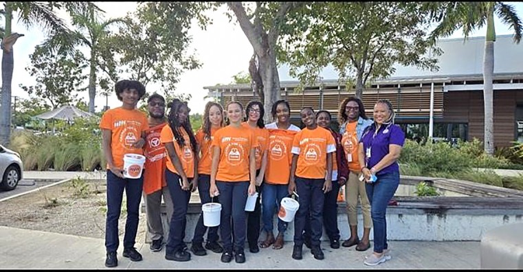 Volunteers of all ages came out to support MOW Change for Change 2025, representing CIS, JGHS Optimist Club, KPMG, Credit Union, Cayman International Girl and many more.