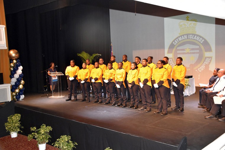 CBC new officers on stage