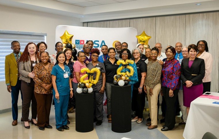 Employees recognized for their 20 and 25 years of service to the HSA.