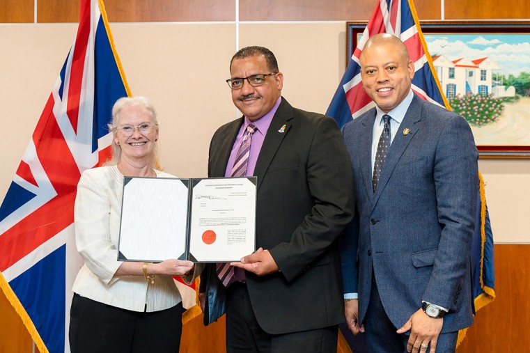 Honourable Rolston Anglin, JP, MP - Minister for Finance and Economic Development and Minister for Education and Training